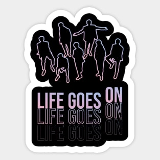 BTS Life Goes On Line Artwork Fanmade Merch & Accessories Sticker